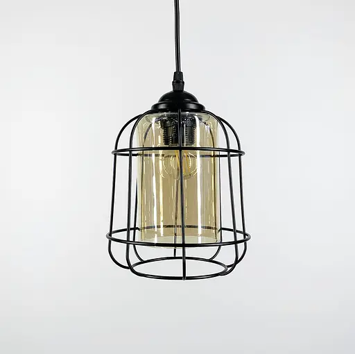 Мінімалістичний підвіс з двома варіантами плафонів Line.F Колір плафона Янтарний - фото 2