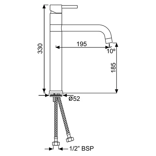 Смеситель для умывальника Jaquar Florentine FLR-CHR-5009B Хром - фото 2