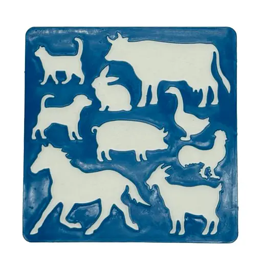 Трафарет дитячий "Тварини домашні" Атлас AS-0254 - фото 1