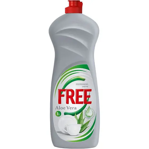 Гель для мытья посуды Free алоэ вера 1 л