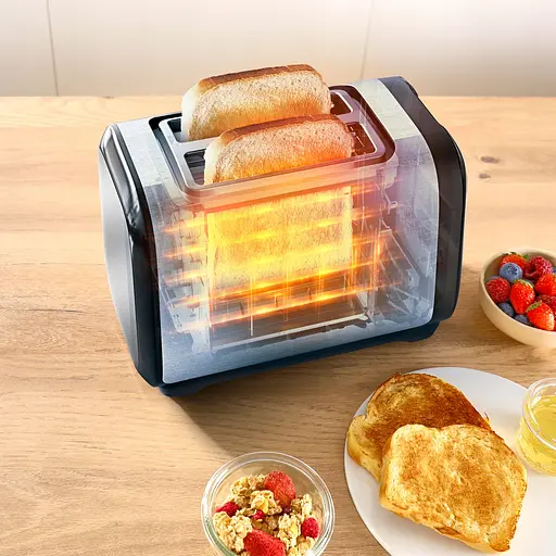 Тостер Tefal Subito 1100 Вт розморожування щипці нерж. сталь чорний - фото 3