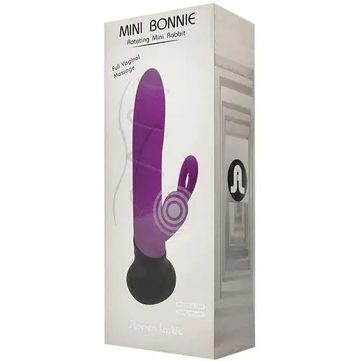 Вібратор з обертанням стовбура Adrien Lastic Mini Bonnie з петелькою для пальчика - фото 5