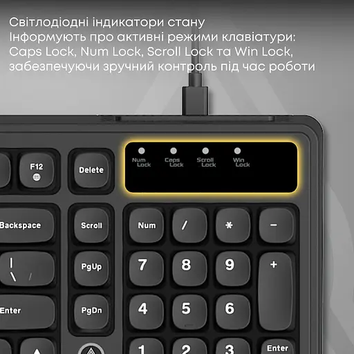 Клавіатура Ajazz AF98 Black USB-C (AF98-B) - фото 7