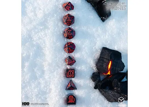Набор кубиков Game of Thrones. Targaryen Dice Set , 7 шт. (GOT/00190166/2025/3/A) - фото 5