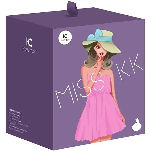 Вакуумный стимулятор с вибрацией KisToy Miss KK Purple - фото 5