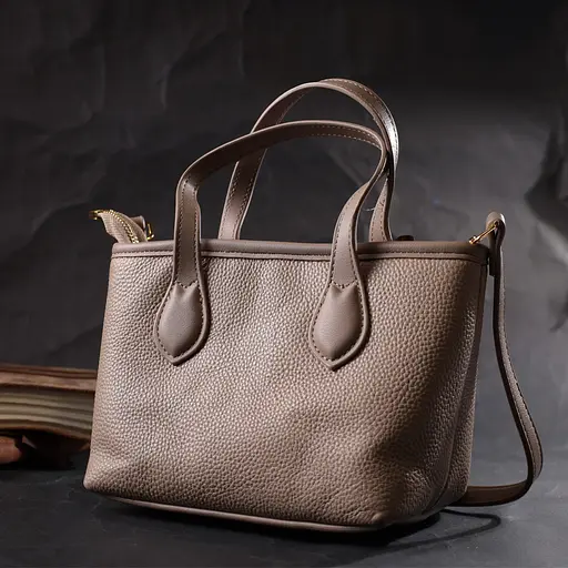 Женская сумка Vintage с двумя ручками из натуральной кожи 19х14.5х12 см sum0028988 - фото 9