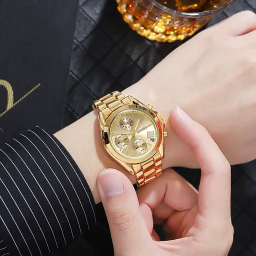 Наручний годинник жіночий 1897GD Gold Skmei acs0030485 - фото 4