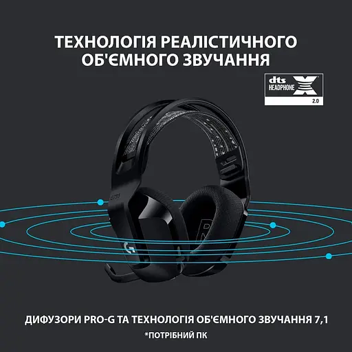 Игровая гарнитура Logitech G733 Lightspeed Wireless RGB Black (981-000864) - фото 10