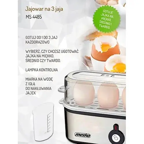Яйцеварка Mesko MS 4485 на 3 яйца - идеальный завтрак без лишних усилий. - фото 7
