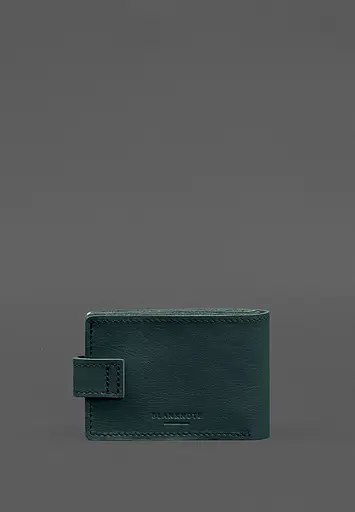 Кожаная обложка-портмоне для удостоверения участника боевых действий (УБД картонный документ) Зеленая - фото 6