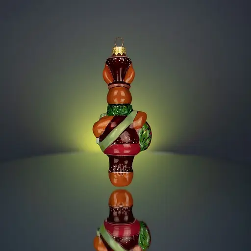 Ялинкова прикраса Різдвяні історії Кролик святковий скло (4820001094626) - фото 4