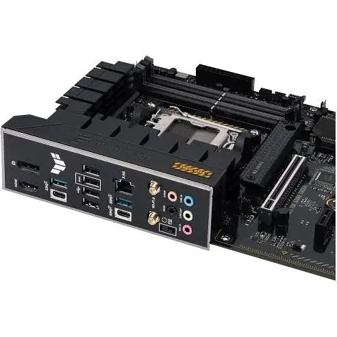 Материнская плата Asus AM5 TUF Gaming B650-PLUS WIFI, B650, 4xDDR5, Int.Video (CPU), 4xSATA3, 3xM.2, 2xPCI-E 4.0 16x, 2xPCI-E 4.0 1x, Realtek 7.1, Realtek 2.5Gb, WiFi 6, Bluetooth 5.2, 6xUSB3.2/6xUSB2.0, HDMI/DP, ATX - фото 5