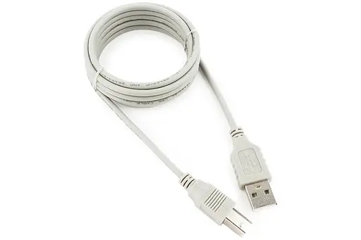 Кабель для принтера TCOM Usb 2.0 AM/BM длина 1.8 м белый - фото 2