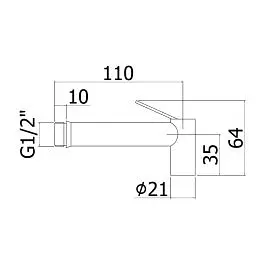 Гігієнічний душ прихованого монтажу Paffoni new Bidet Kit із запірним змішувачем steel ZDUP128ST, Нержавіюча сталь - фото 4