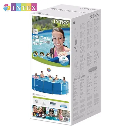 Басейн каркасний Intex 28242 NP круглий 457x122 см об'єм 16805 л від 6 років - фото 4