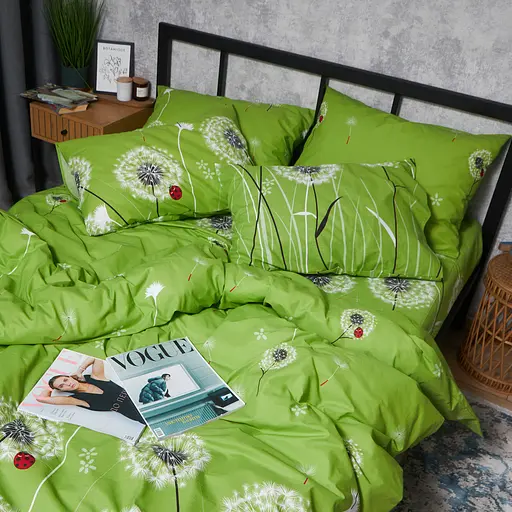 Пододеяльник Moon&Star Бязь Gold Люкс Green Harmony King Size 220x240 см - фото 3