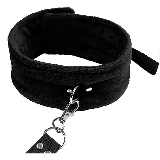 Набір нашийник Art of Sex - Soft Touch Light з повідцем та маска - фото 5