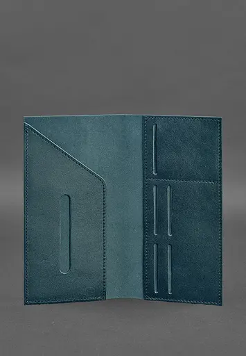 Кожаный тревел-кейс 3.1 зеленый краст - фото 5