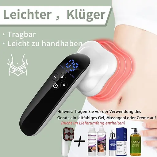 Беспроводной ручной массажер для удаления целлюлита 4 массажные головки Catalpa U - фото 2