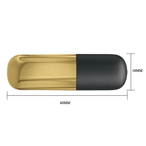 Вібратор для клітора Pretty Love Mini Massager 6 см золотий - фото 5