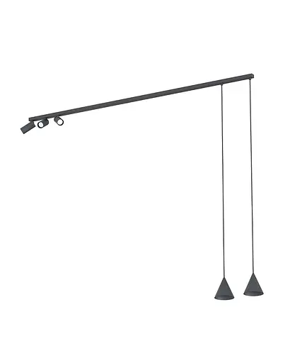 Підвісний світильник, люстра Nowodvorski 11448 Fourty V GU10 5x10W IP20 Чорний - фото 1