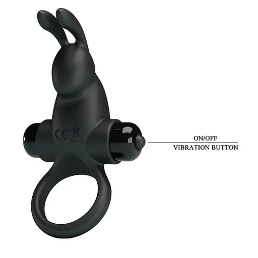 Эрекционное кольцо Pretty Love Vibrant Penis Ring I 11.3 см черный - фото 6