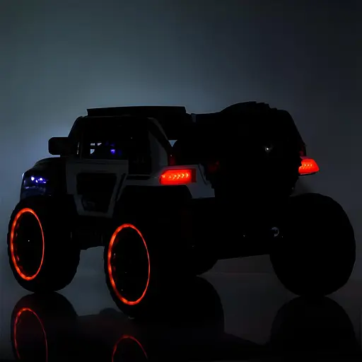 Електромобіль дитячий M 5850EBLR-11 Джип 4 мотори 45W 2 акум 12V7A MP3 USB світло сіро-червоний - фото 2