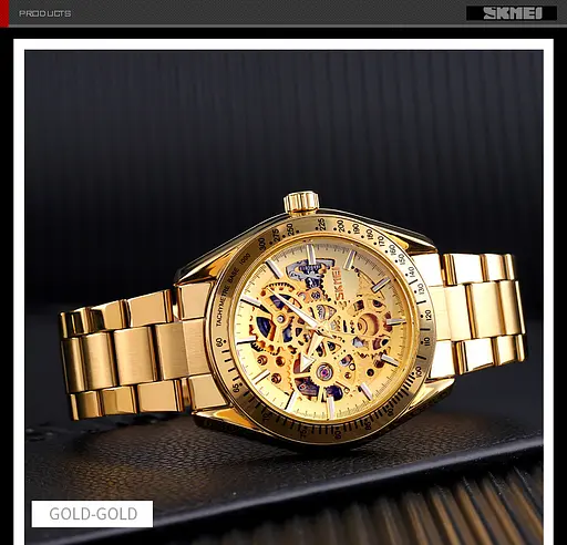 Годинник наручний чоловічий 9194GDGD Gold-Gold Skmei acs0029865 - фото 3