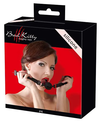 Кляп Bad Kitty Naughty Toys чорний - фото 5