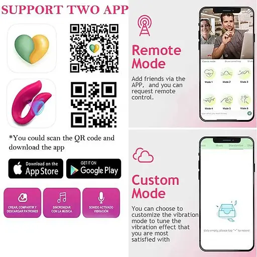 Вакуумный смарт вибратор для пар Love Spouse фуксия - фото 10