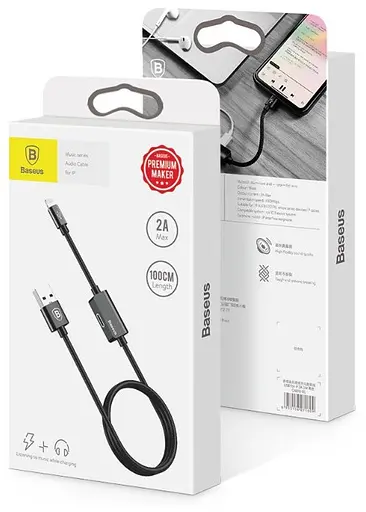 Аудио USB-адаптер Baseus Music Series Audio Cable for iPhone Lightning - фото 3