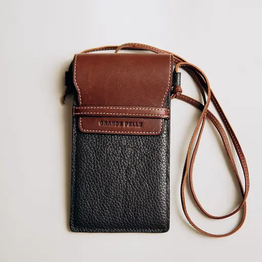 Мини сумка чехол для телефона Grande Pelle 18.5х10.5х3.5 см sum0028486 - фото 5