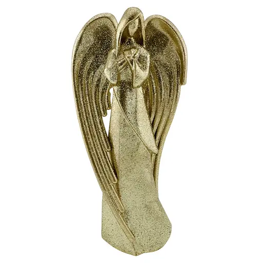 Новорічна підвіска MIS LT Янгол молиться-2 7х2,5х13,5 см золотий - фото 1