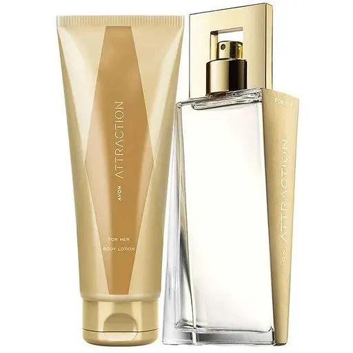 Набір парфумований жіночий Avon Attraction (edp/50ml + b/lot/125ml) (494693395) - фото 1