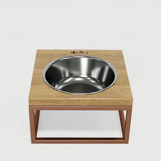 Hollky Base Solo M — миска на підставці для котів і середніх собак (1 × 0,8 л) - фото 5