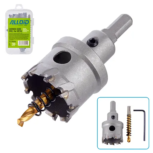 Свердло корончате Alloid Building Tools твердосплавне по металу 38 мм (TS-20038) - фото 2