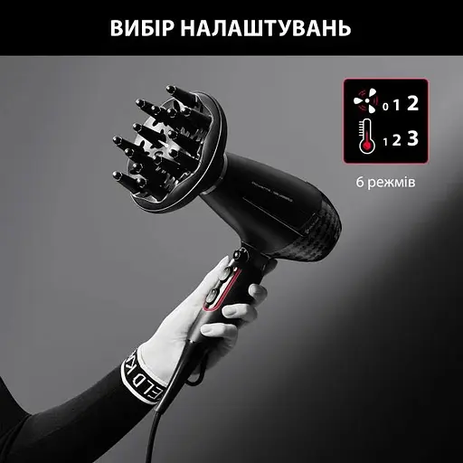 Фен Rowenta x Karl Lagerfeld Pro Stylist CV888LF0 (00000023568) - фото 4