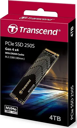 Накопитель SSD Transcend m.2 NVMe 4TB M.2 MTE250S (FFMSTR02093) - фото 3
