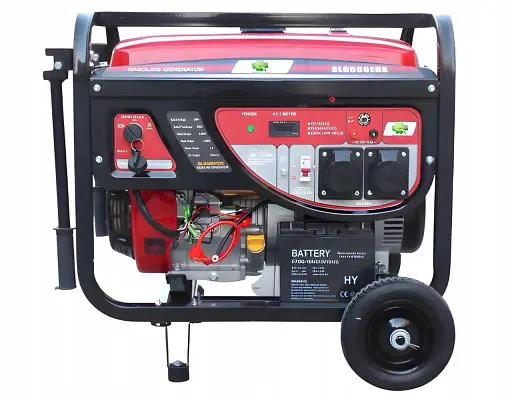 Бензиновый генератор GASOLINE SL6500EDX (6.0-6.5 кВт) с колесами + электростартер - фото 2