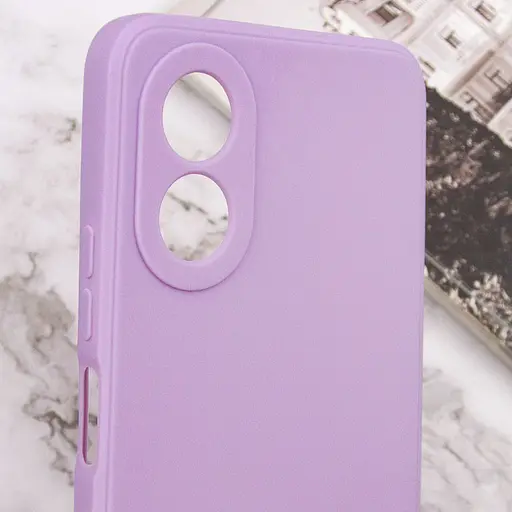 Силіконовий чохол Candy Full Camera для Oppo A58 4G Бузковий / Dasheen - фото 5