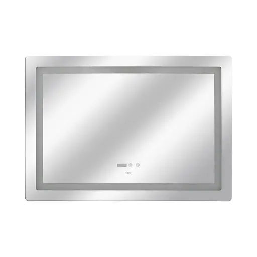 Зеркало Qtap Mideya 1000x700 с LED-подсветкой Touch, с антизапотеванием, с часами, диммером яркости QT2078NCF10070W - фото 3