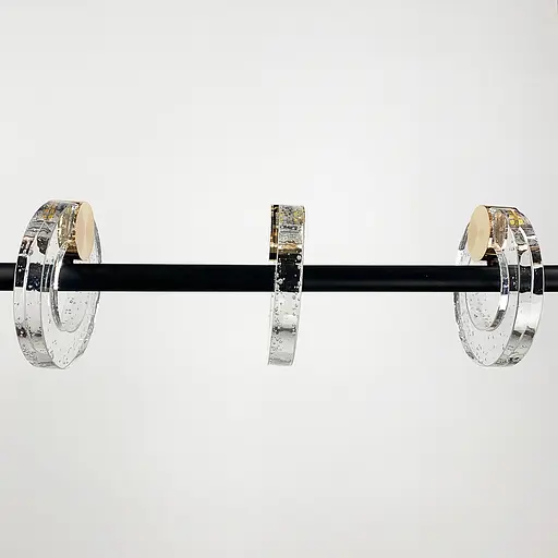 Стильная удлиненная люстра в черном каркасе Line.F G 068/5L - фото 8