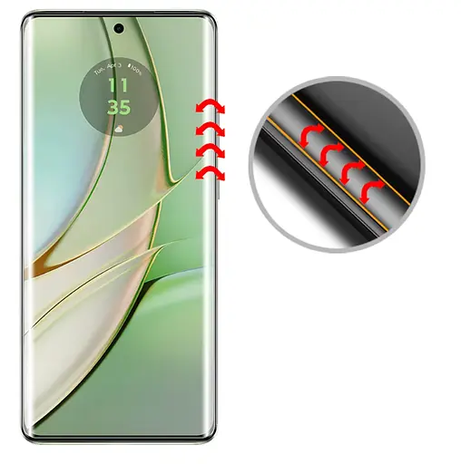 Защитное стекло DK для Motorola Edge 50 UV Curved 018173 clear 2 шт. - фото 5