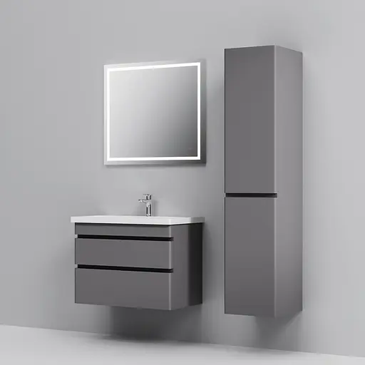 Тумба з умивальником AM.PM Hit підвісна 75 см графіт матовий M93A-FHX0752-WC0752GM38 Графіт - фото 6