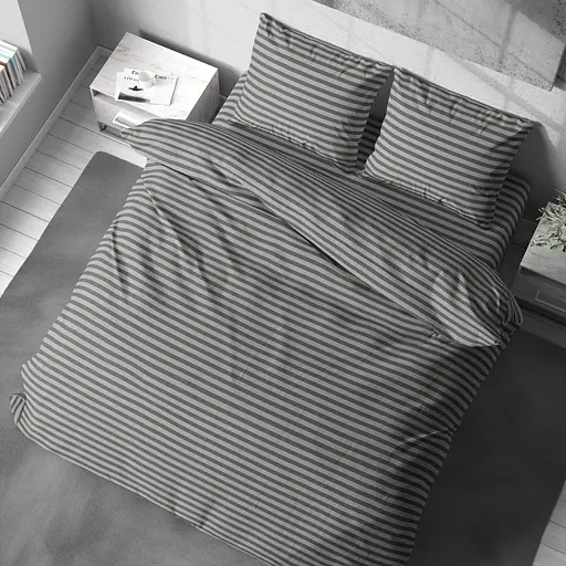 Комплект постільної білизни LeLit Сімейний 150х215 см - 2 шт. бязь B-1249/1 сірий (le2000000341248) - фото 4