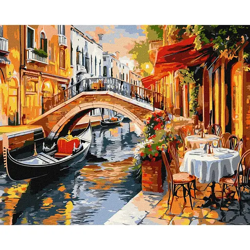 Картина за номерами "Венеціанські вулиці" Ideyka KHO3660 40х50 см