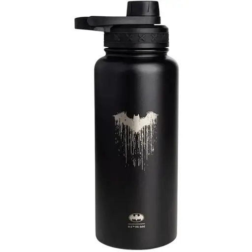 Пляшка для води Smartshake Bohtal Insulated Sports Bottle 960 ml/32 oz Black Batman металева з подвійною вакуумною ізоляцією (11292301) - фото 1