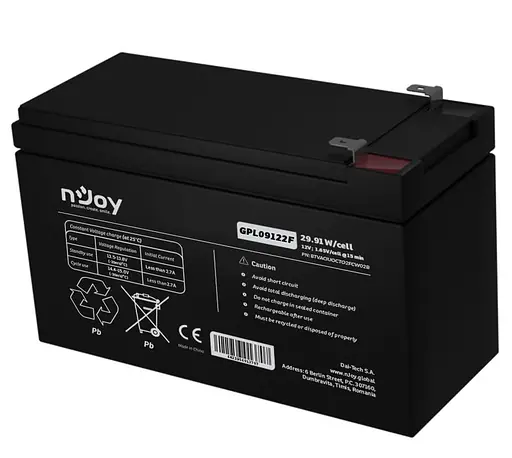 Аккумуляторная батарея для ИБП Njoy AGM 12 V / 9 А*ч (GPL09122F) - фото 2