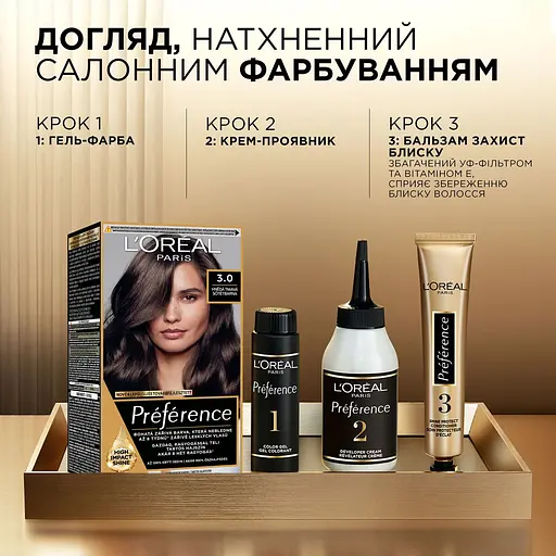 Уцінка. Стійка фарба для волосся L'Oreal Paris Preference 7.1 Iceland Ash Blonde 174 мл - фото 4