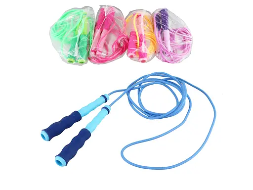 Скакалка, 250 см, веревка резина, ручка пластик, MS3980 (в ассортименте) - фото 2